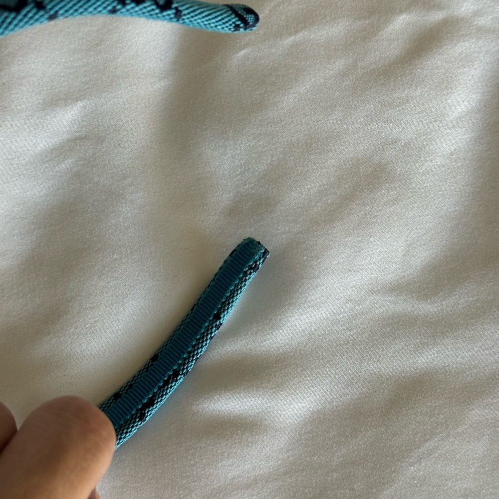Gucci Teal Monogram Headband - Picture 5 of 5